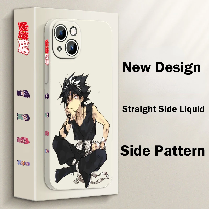Yu Hakusho Hiei funda de teléfono para Apple iPhone 15 14 13 12 11 Pro Max Plus 8 7 SE funda de Capa de cuerda izquierda líquida - imagen 3