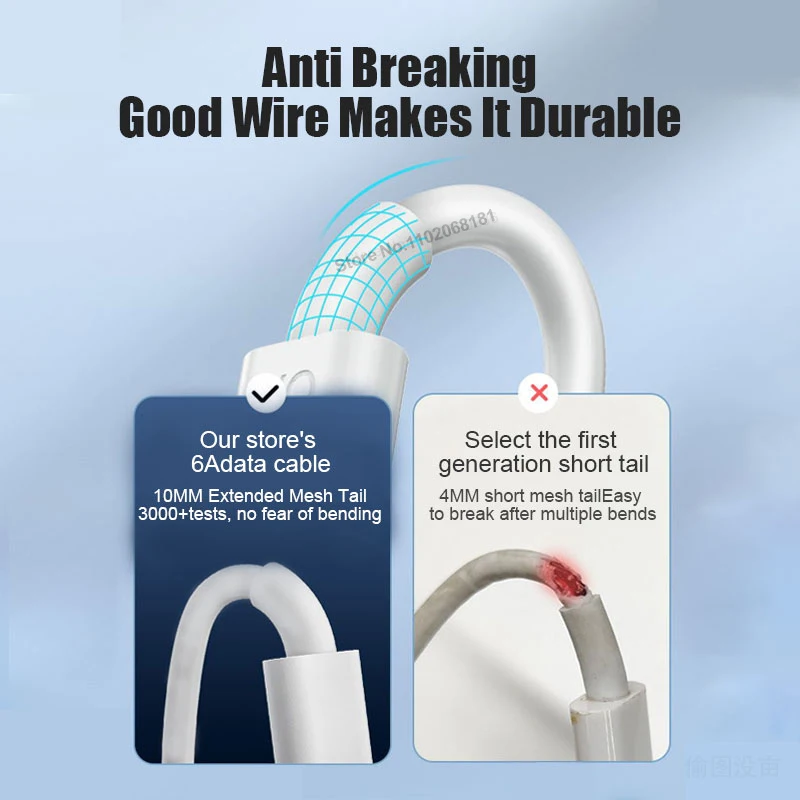 67W Cargador Rápido USB para Xiaomi 14t 13t 15 14 Ultra Redmi Nota 14 13 12 Poco X7 F7 M6 X6 F6 Pro Carga Rápida USB a Tipo C Cable - imagen 5