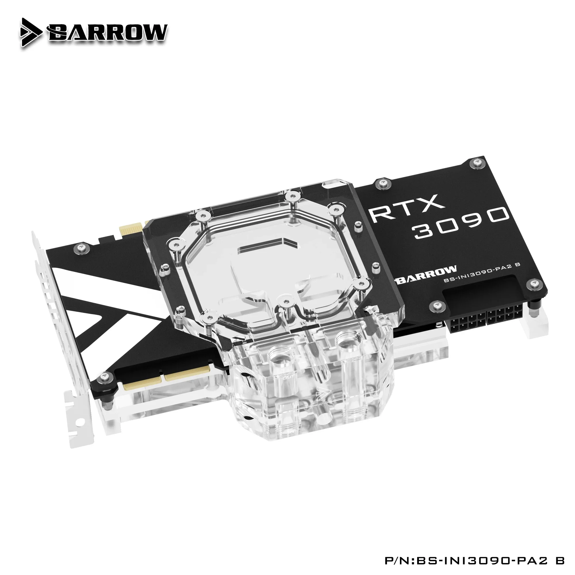 Barrow-INNO3D RTX 3090 Ice Dragon, bloque de agua GPU de cobertura completa, 5V ARGB, placa base de 3 pines AURA SYMC BS-INI3090-PA - imagen 4