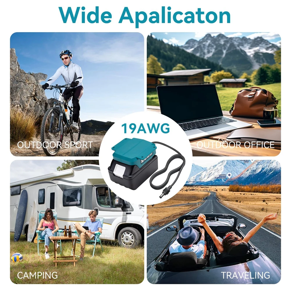 Cable de alimentación CC de repuesto para Starlink Mini, adaptador de cargador de batería Makita Plug and Play para accesorios Starlink Mini de 1M - imagen 5