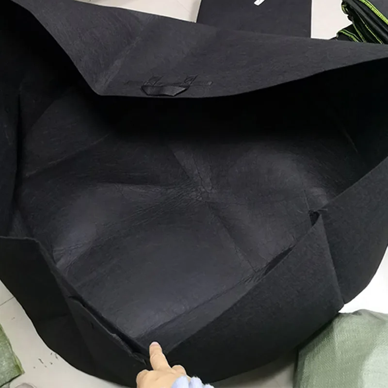 34Gal árbol bolsas de cultivo de flores jardín veg maceta tela transpirable casa de jardín bolsas de cultivo macetero al aire libre de gran tamaño Q1 - imagen 5