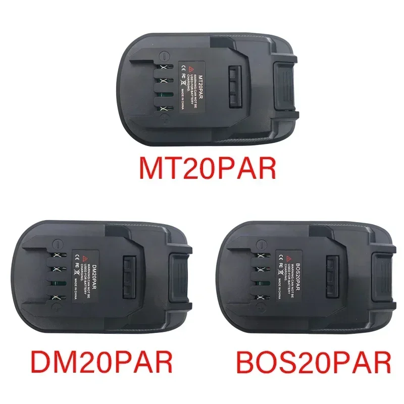 Adaptador de batería para herramientas Parkside X20V DM20PAR BOS20PAR MT20PAR Compatible con baterías Makita/Bosch/Milwaukee/DeWalt de 18V/20V - imagen 4