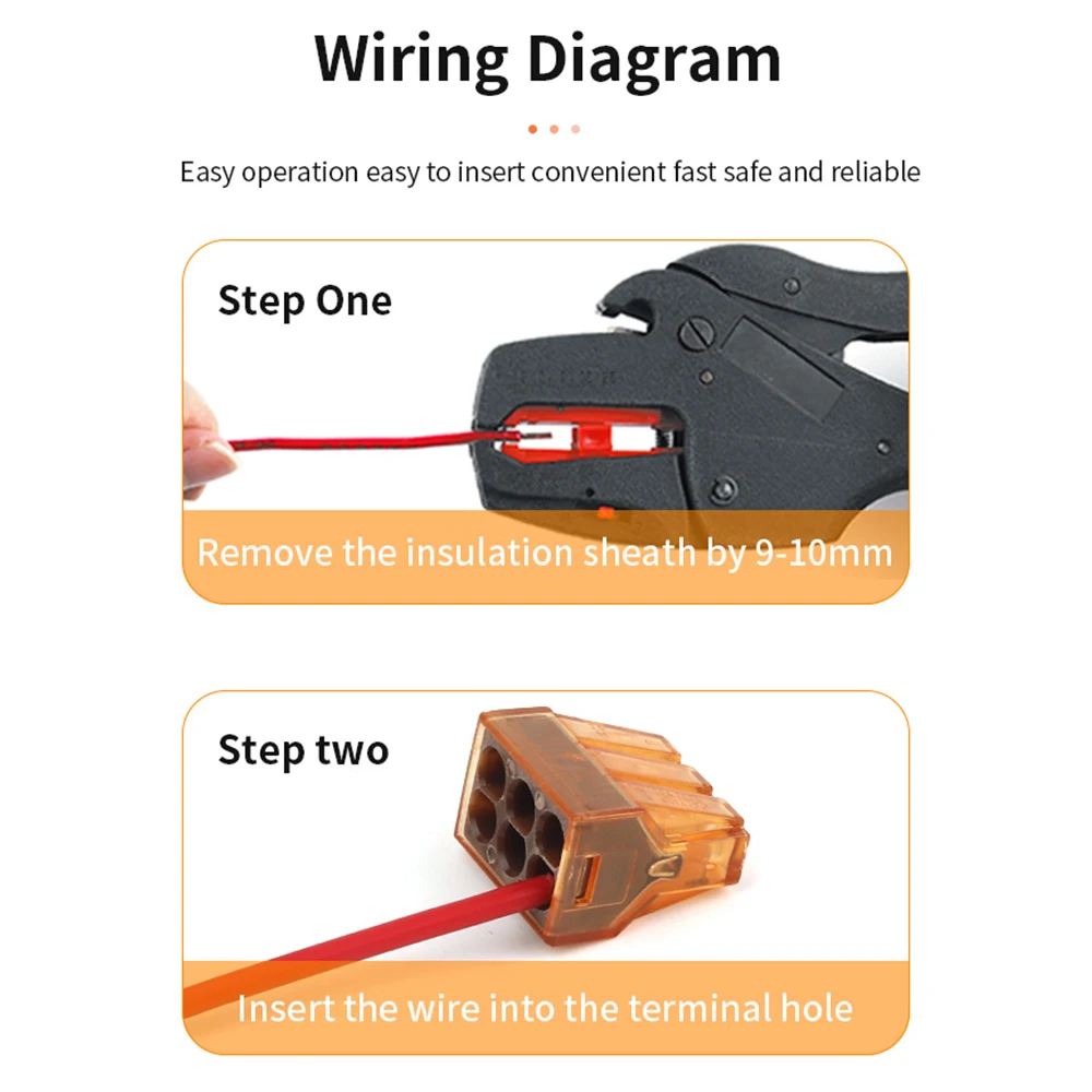 25 uds Mini conectores de cableado rápido 2/3/4/5/6/8 Pin cable duro inserción recta compacto tipo Push-in bloque de terminales de Conductor - imagen 5