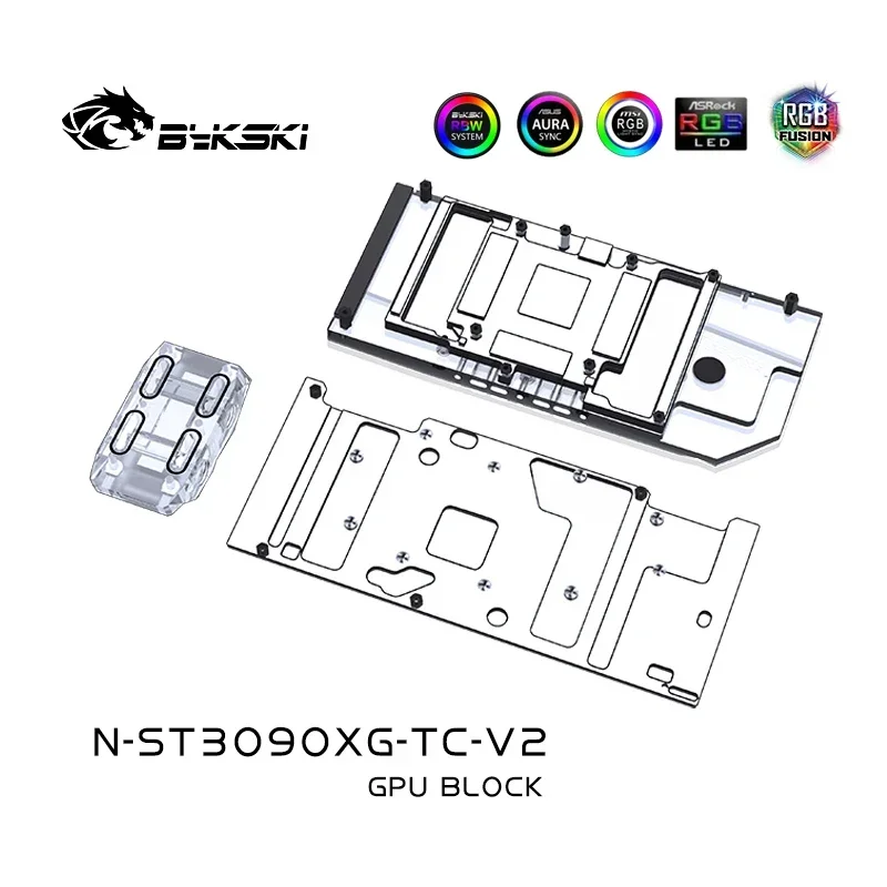 Bykski-Bloque de placa trasera activa para Zotac RTX 3080 3090, N-ST3090XG-TC,GPU, Gaming OC/AMP Extreme/Trinity OC/AMP Holo, tarjetas de vídeo - imagen 5