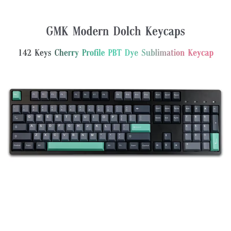GMK Dolch Keycaps Cherry Profile - PBT Dye-Sub, 142 teclas MX - imagen 4