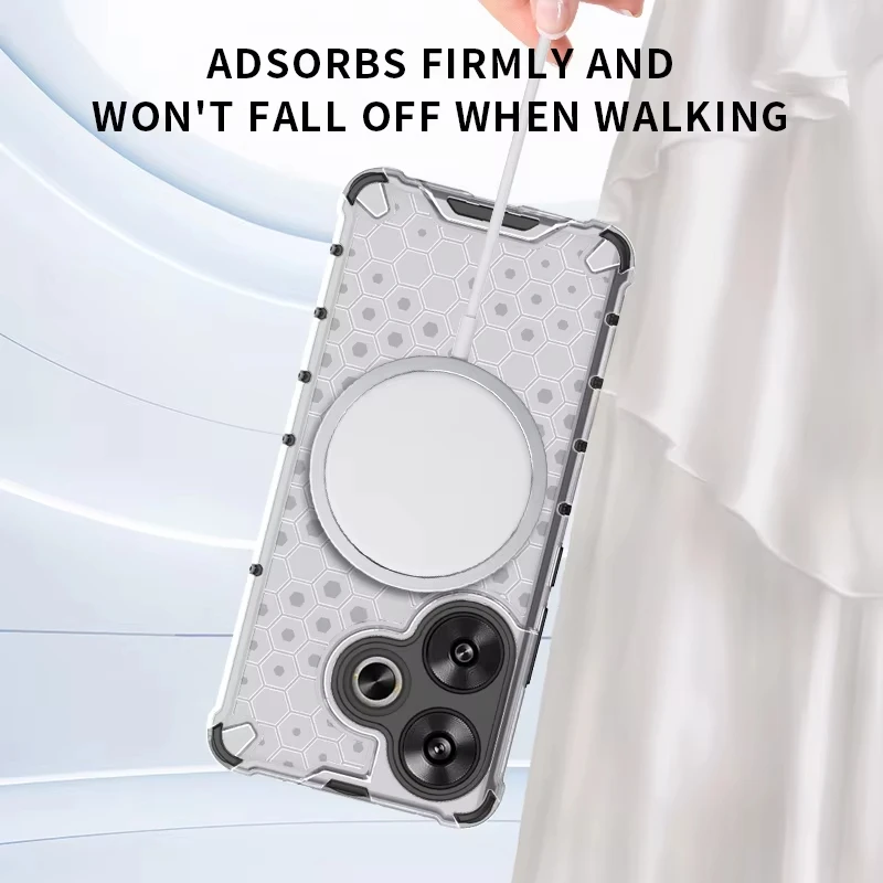 Para Samsung Galaxy S24 Plus 5g anillo magnético contraportada funda de teléfono anillo Magsafe lente de carga inalámbrica protege fundas a prueba de golpes - imagen 4