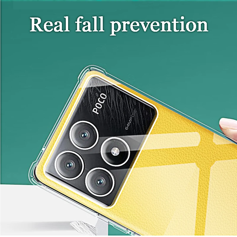 Funda trasera suave de silicona transparente a prueba de golpes para Xiaomi Poco M7 M6 Pro 4G X7 X6 X5 X4 X3 F5 Pro M5s C65 Funda de teléfono Pocophone - imagen 5