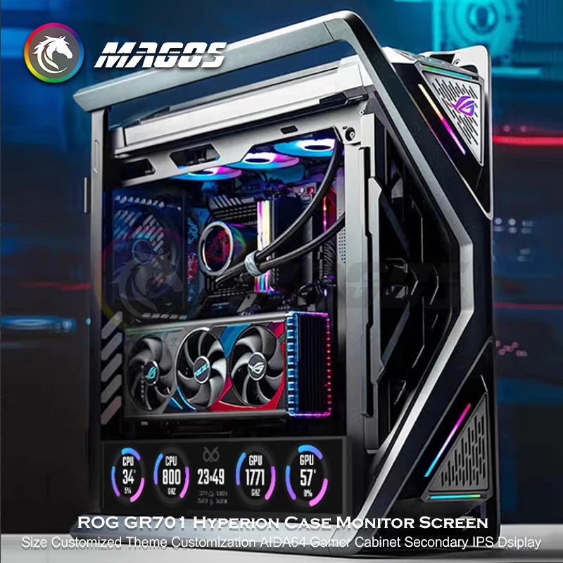 ROG GR701 Hyperion – Caja Monitor Gaming con Panel IPS Secundario - imagen 2