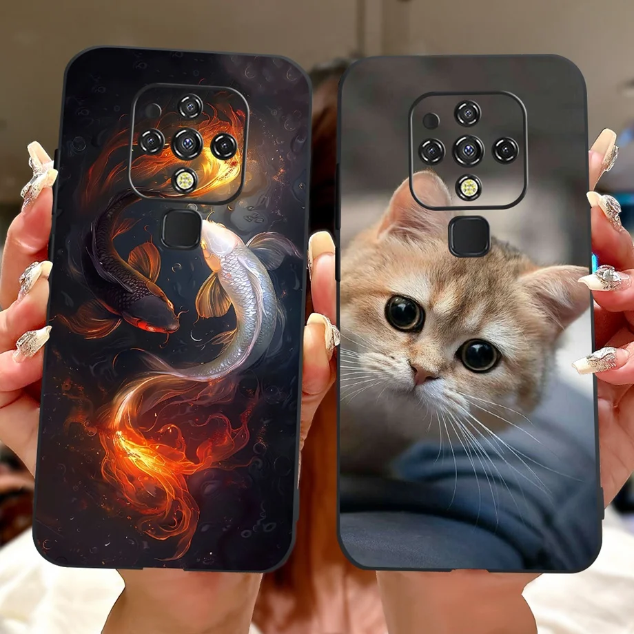 Para Tecno Camon 16 Pro funda Camon16 CE7 CE7j funda pintada de lujo funda de teléfono de silicona suave para Tecno Camon 16 Premier CE9 Fundas - imagen 5