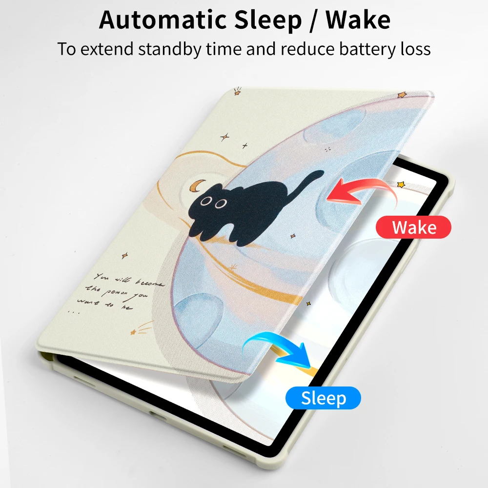 Funda para samsung tab a11 plus A9 + Funda para tableta S10 Lite/S10 FE/S9 FE/S9 S11 S10 +/S9 +/S9FE + 12,4 S10FE + Funda inteligente para dormir - imagen 3
