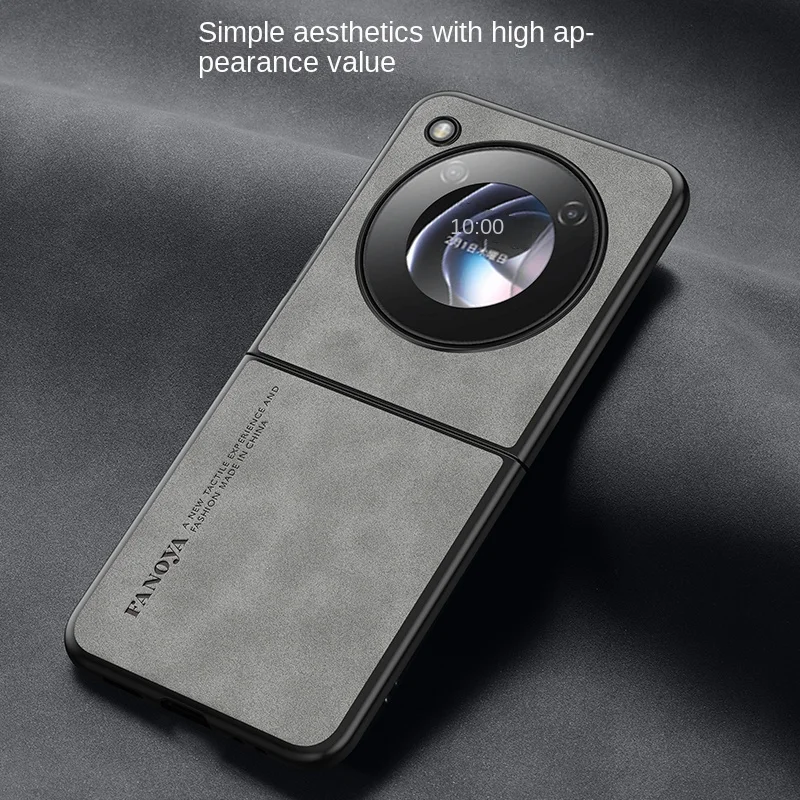 ZTE Nubia Flip 5G NX724J funda de cuero PU piel mate cubierta trasera dura a prueba de golpes funda de teléfono para Nubia Flip NubiaFlip 5G NX724J - imagen 5