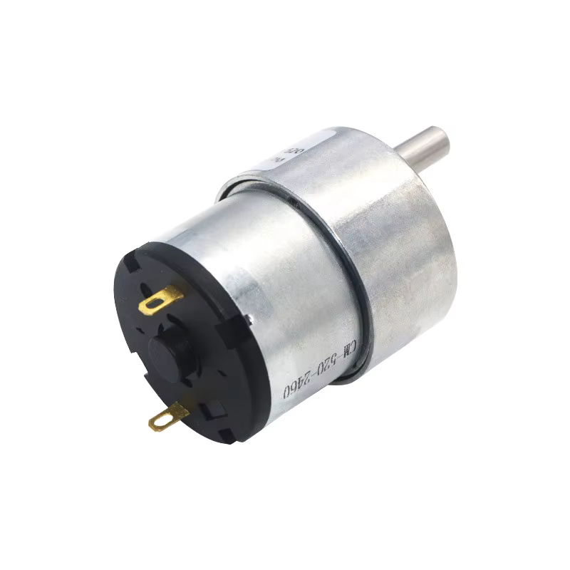 Motor eléctrico alto torque con caja de engranajes y soporte aluminio