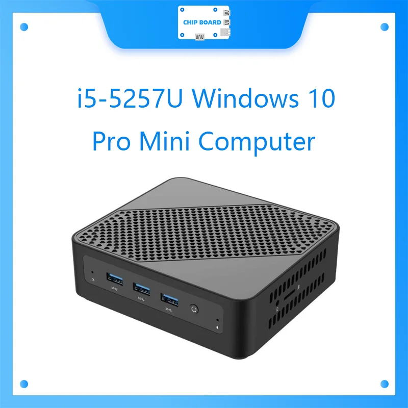 Mini PC Intel Core i5-5257U Mini computadora Windows 10 Pro, actualizable 8 GB de RAM + 256 GB de SSD