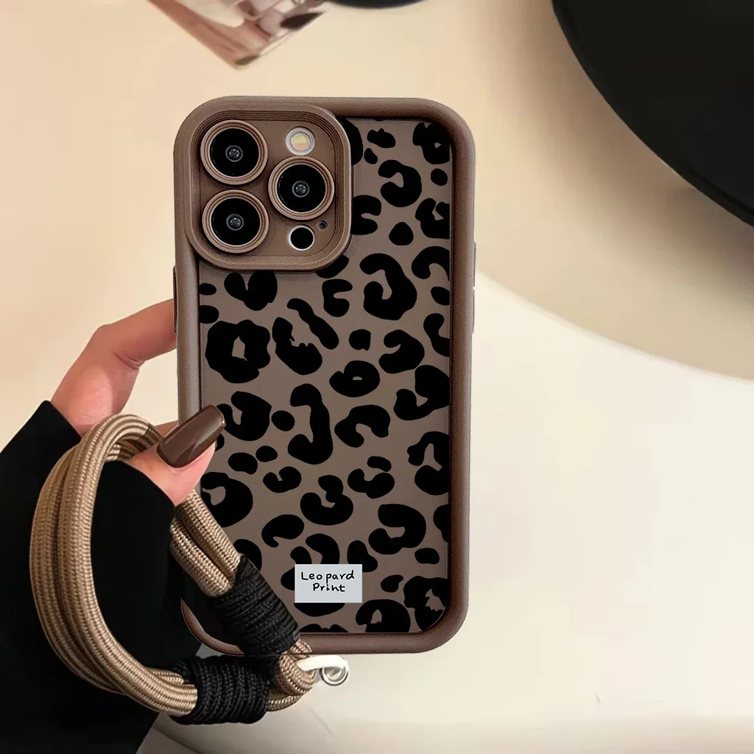Funda con cordón de cuerda con estampado de leopardo para Google Pixel 10, 9, 8, 7 Pro, 5G, Pixel, 7A, 8A, 9 Pro, XL, protección mate, minimalismo - imagen 4
