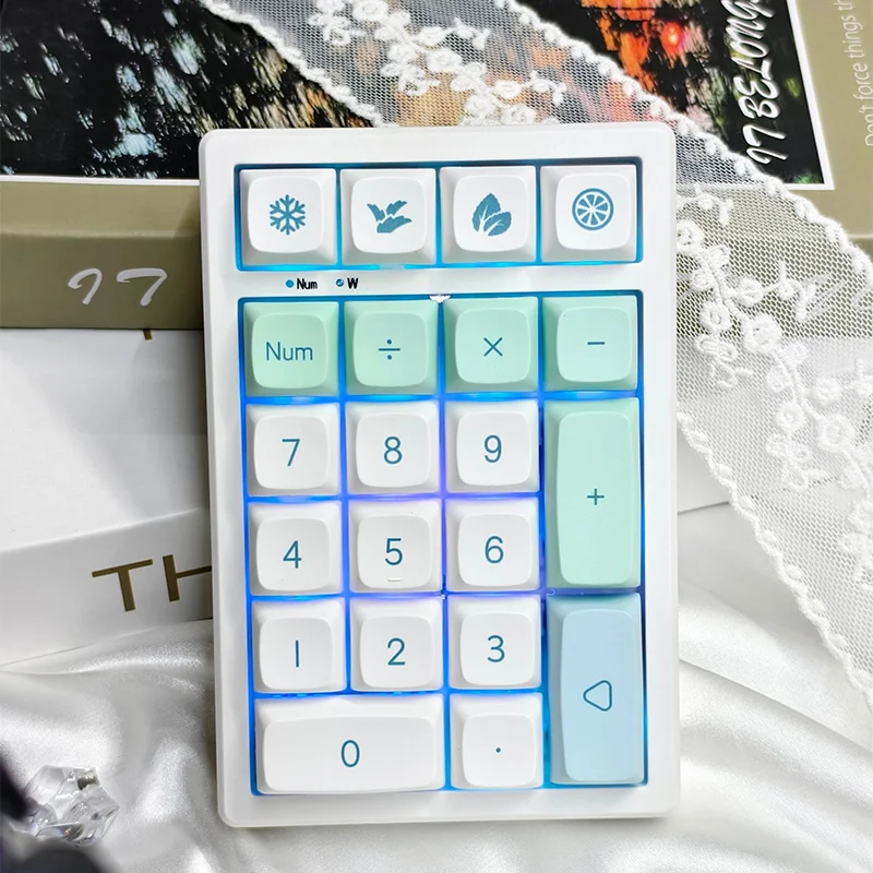 Keycool-Teclado mecánico inalámbrico K21 Max, tres modos, 21 teclas, ordenador portátil, Bluetooth, teclado Digital, financiación de contabilidad - imagen 3