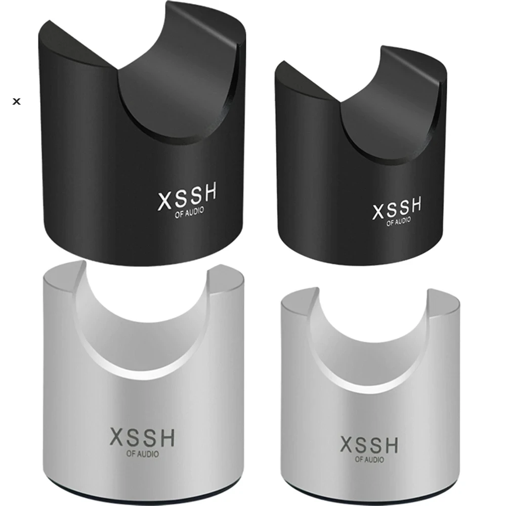 Soporte de Cable de aleación de aluminio para Audio HiFi, soporte de Cable, caballete, amortiguador antigolpes, almohadilla para pies