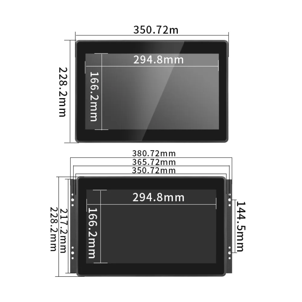 Zhixianda 13,3 pulgadas 1920*1080 LCD pantalla multitáctil Monitor de pantalla plana de grado Industrial con HD VGA USB - imagen 5