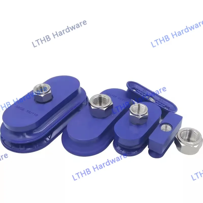 Ventosa de vacío neumática serie AFSB AFSF con ajuste NBR, accesorios manipuladores de ventosa elíptica corrugada de tira larga - imagen 4