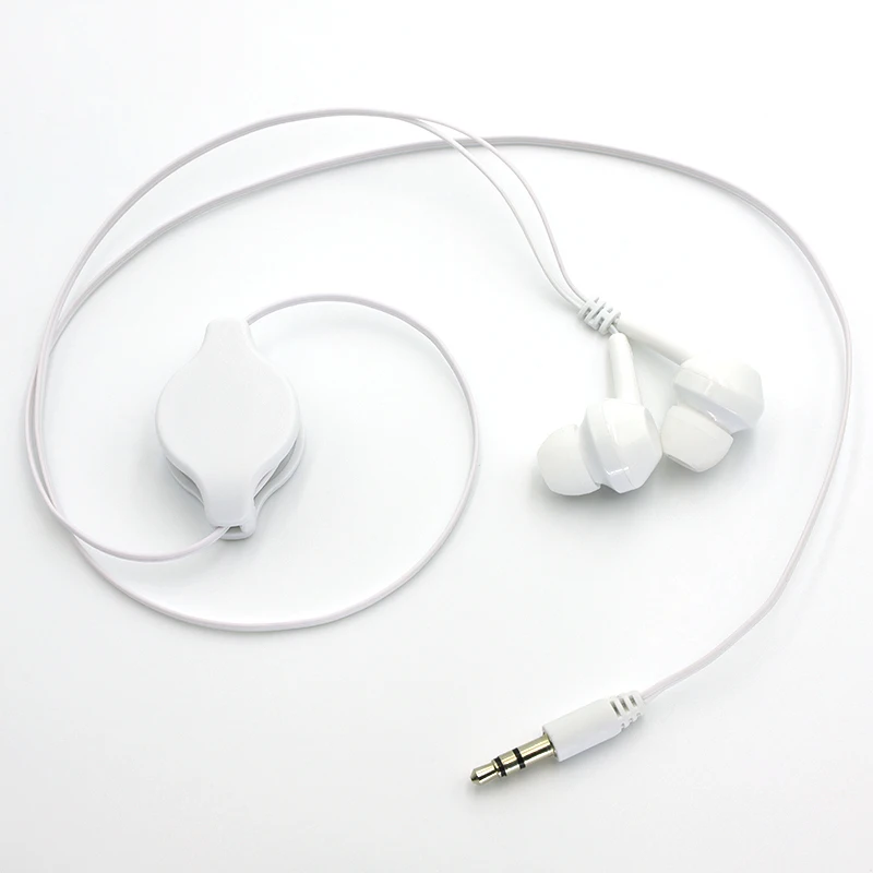 Auricular intrauditivo con Cable retráctil portátil de 3,5mm, auricular con Cable extensible, adecuado para teléfonos Apple/Android y MP3 - imagen 5