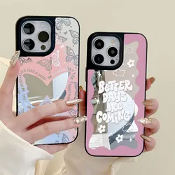 Funda Espejo iPhone 17 Pro Max – Diseño Mariposa Antigolpes