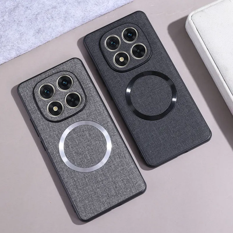 Para Xiaomi POCO X7 funda de lujo PU magnética de carga inalámbrica funda protectora trasera para Xiaomi POCO X7 5G X 7 carcasa de teléfono