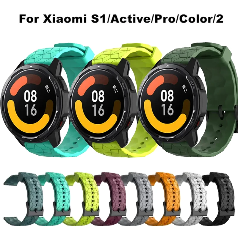 Correa de silicona para Xiaomi Watch, pulsera deportiva de 22mm para S3, S2, S1, 2Pro/Mi Watch, Color 2, S1