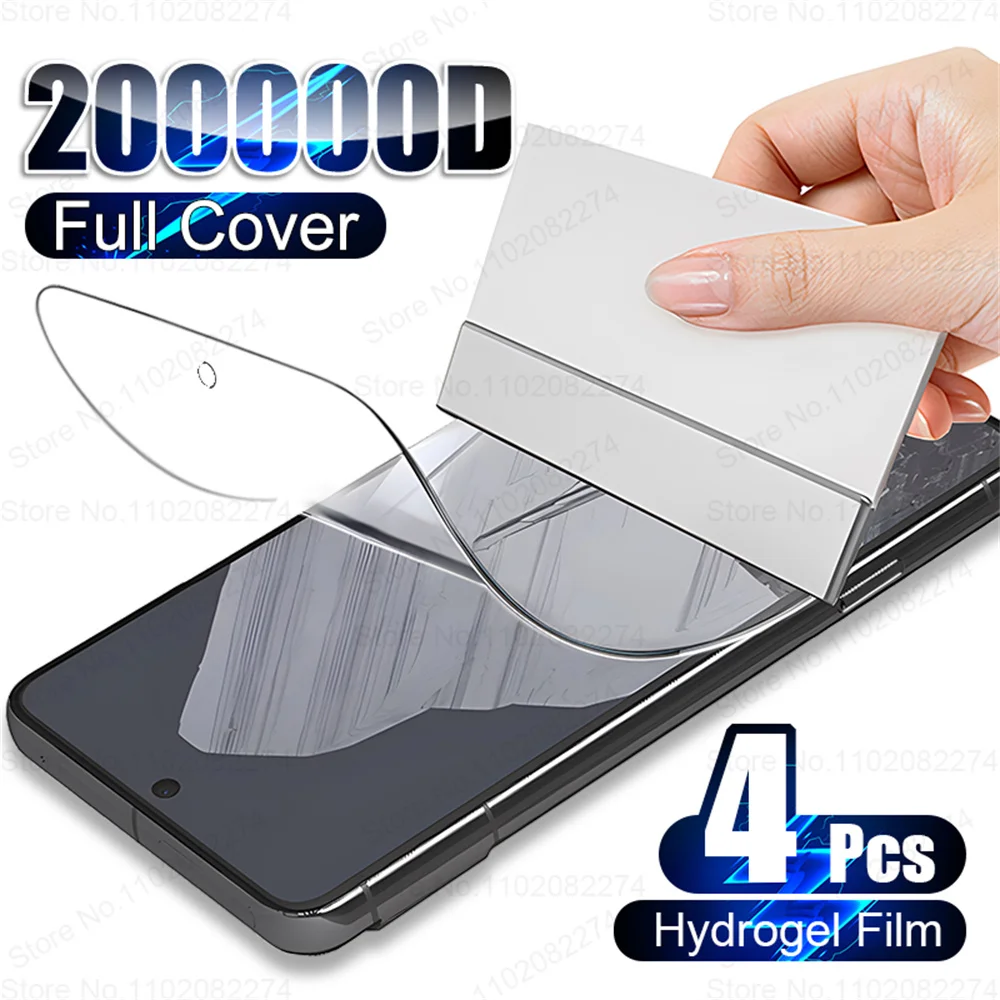 4 Uds Protector de pantalla de cubierta completa película de hidrogel para Google Pixel 8 7 6 Pro 7A 6A Protector de pantalla películas protectoras suaves no de vidrio - imagen 2