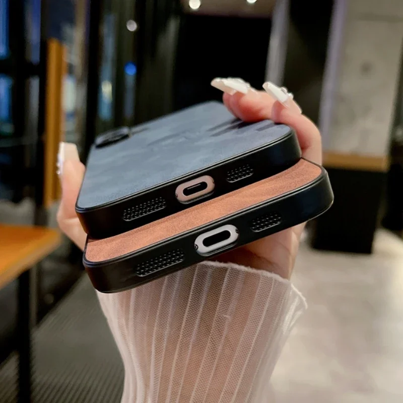 Funda de cuero de astronauta PU Retro para iPhone, carcasa trasera a prueba de golpes, moda, 16, 15, 14, 13, 12, 11 Pro Max, 16 Pro, 15 Plus - imagen 5