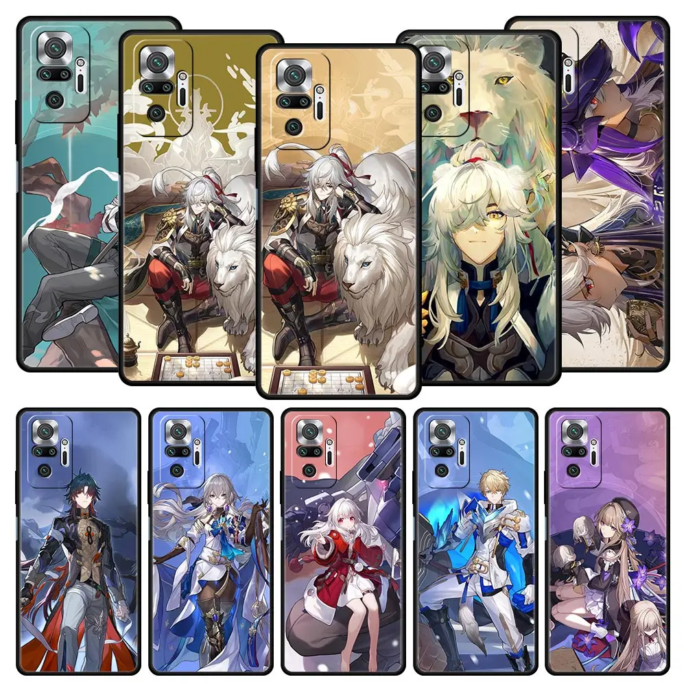 Honkai Star Rail Blade Jing Yuan funda de teléfono para Xiaomi Redmi Note 12, 5G, 11, 10 Pro Plus, 9S, 9, 8, 7, 9T, 8T, 10C, 9C, 9A, K50, cubierta de juego