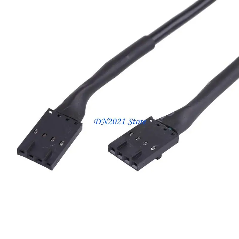 F3ke 9pin Header USB Masculino 1 a 2/4 Tarjeta extensión femenina USB 2.0 Conector cable divisor para adaptador placa - imagen 5