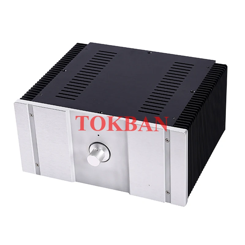 Tokban Audio-carcasa de aluminio para amplificador de potencia, carcasa de preamplificador HIFI, WA27, 315x150x265mm - imagen 3