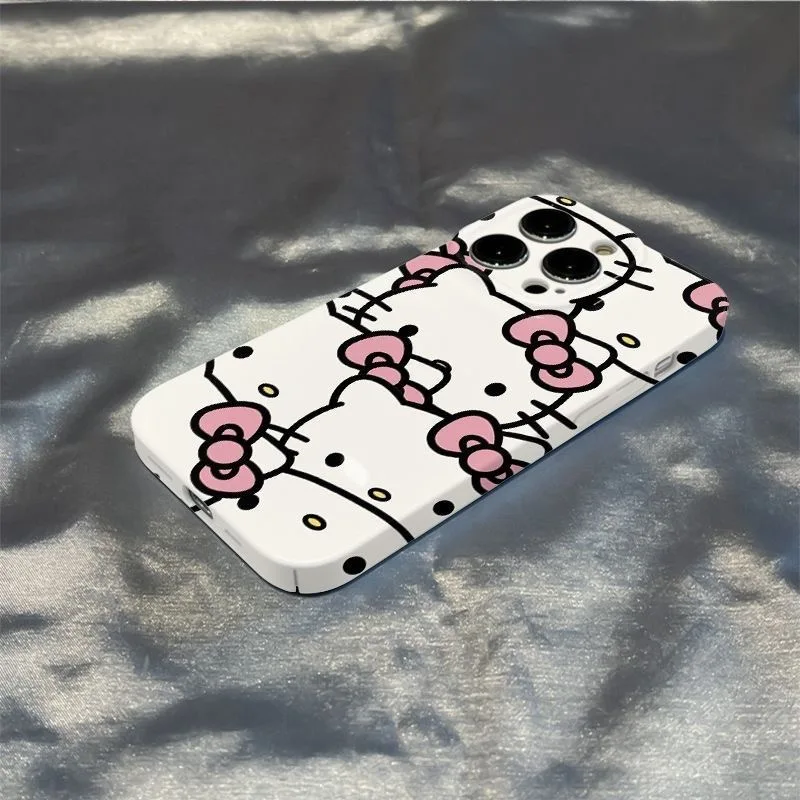 Sanrio funda de teléfono Hello Kitty para Samsung Galaxy S20, S21, S22, S23 FE, Note 9, 10 Pro Plus, Ultra 4G, 5G, brillante, HD, dura, PC - imagen 4