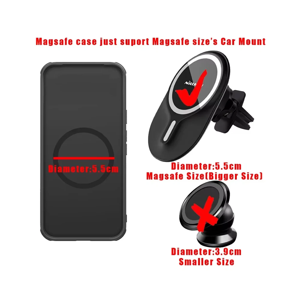 Nillkin para Xiaomi Poco F7 5G Funda magnética Super Frosted Shield Pro Magsafe Funda de borde suave Fundas - imagen 3