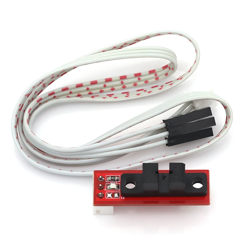 1/5/10 Uds interruptor de límite de Control de luz final óptico para rampas 1,4 tablero piezas de impresora 3D con Cable de 3 pines accesorios de pieza roja - imagen 5