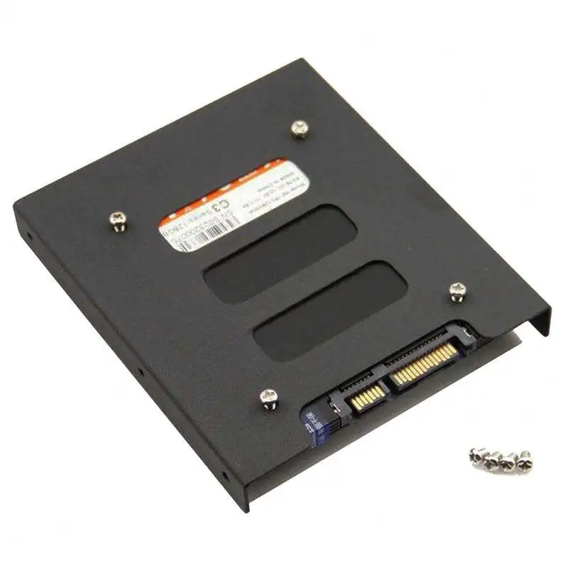 2,5 pulgadas Ssd Hdd a 3,5 pulgadas adaptador de montaje de Metal soporte Base tornillo soporte para disco duro Kit de montaje de Metal soporte caja de Pc Ssd - imagen 3