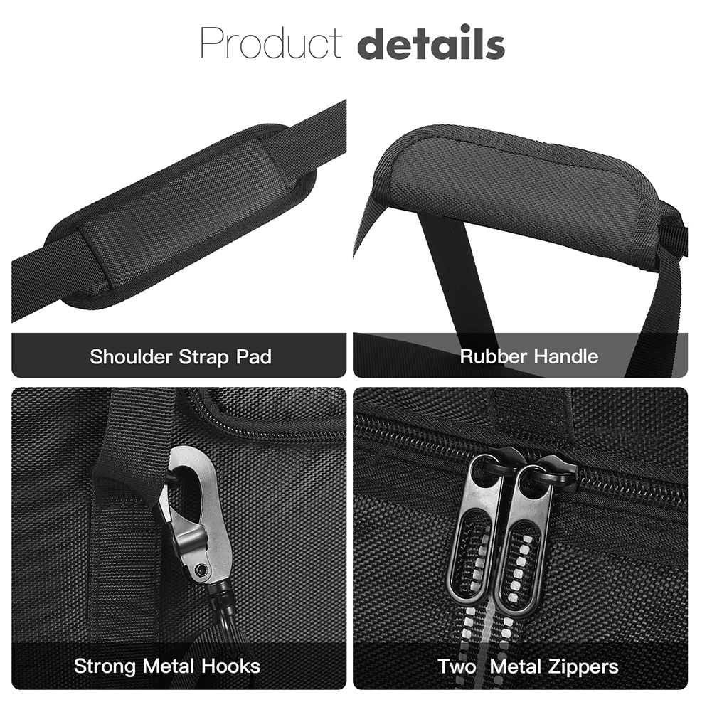 Estuche de transporte Bolsa de estación de energía portátil con correa para el hombro y asa Estuche de almacenamiento Bolsa de transporte de viaje para Ecoflow Delta 3 Plus - imagen 5