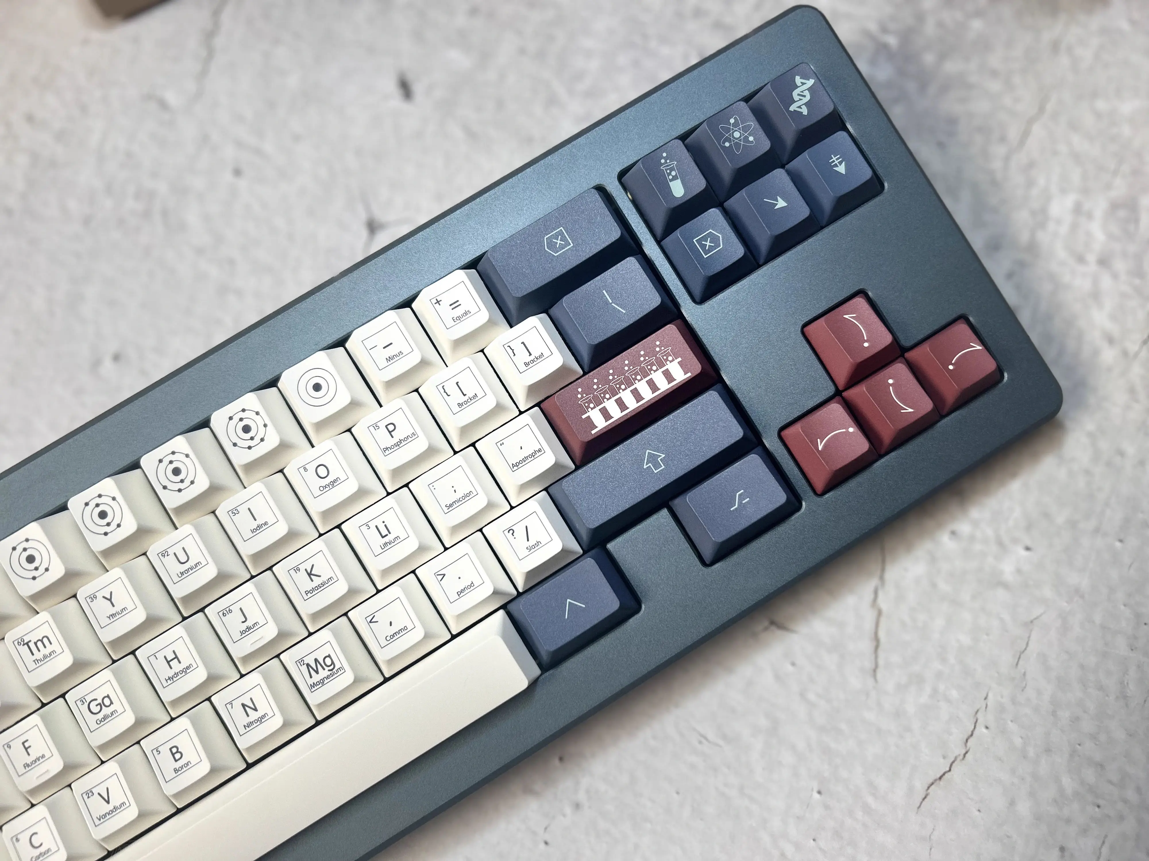 Teclas de química, 172 teclas, teclas PBT, perfil Cherry, DYE-SUB, personalizadas para teclado mecánico - imagen 3