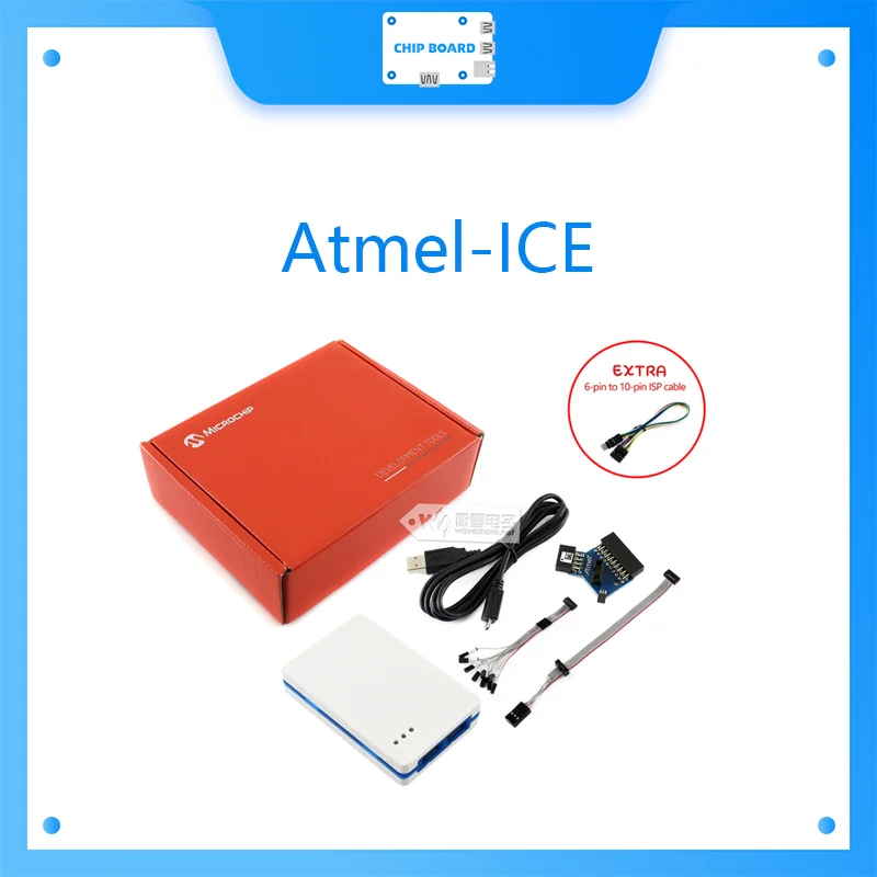Kit básico Atmel-ICE, viene con adaptador y cables adicionales - imagen 3