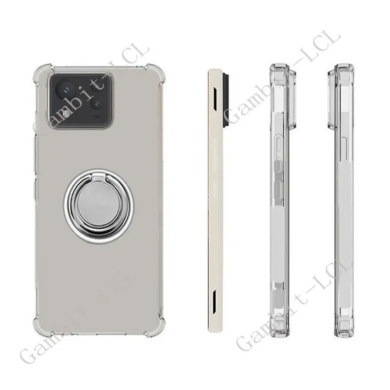 Para ASUS Zenfone 11 Ultra 11Ultra AI2401 ASUS_AI2401_H soporte de anillo trasero funda de teléfono silicona suave TPU Original a prueba de golpes - imagen 2