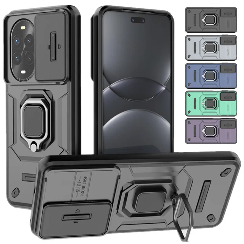 Armadura Funda a prueba de golpes para Huawei Nova 13 Pro cubierta protectora anillo soporte magnético Coque Fundas Capa