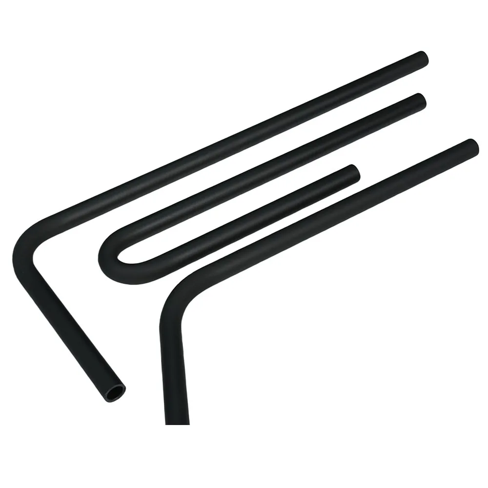 Tubo duro recto CZHORDE de 490MM, acrílico negro mate, 10x14mm, para ordenador dividido, refrigeración por agua, construcción, tubo duro esmerilado rígido - imagen 4