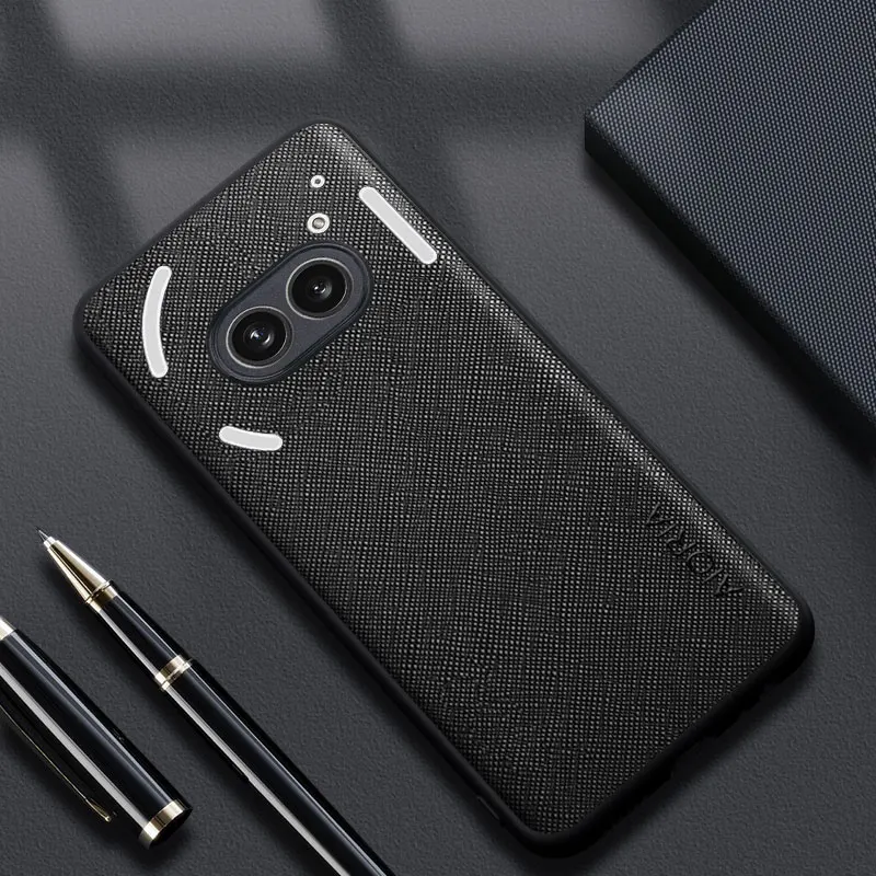 Case for Nothing Phone 2a 1 2 CMF funda pattern Leather phone cover Luxury coque for Nothing Phone 2a case capa - imagen 2