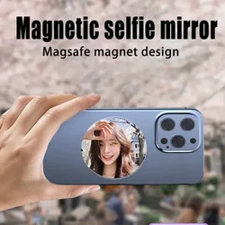 Lente de cámara iPhone espejo convexo magnético para Selfie y vídeo