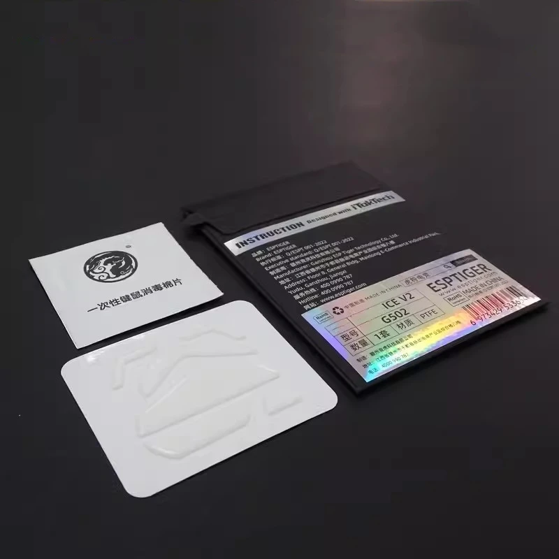 Esptiger-patines de ratón de hielo originales, pies para Logitech G502, Lightspeed, G502X, ratón inalámbrico, arco blanco, deslizamientos, 1 paquete - imagen 2