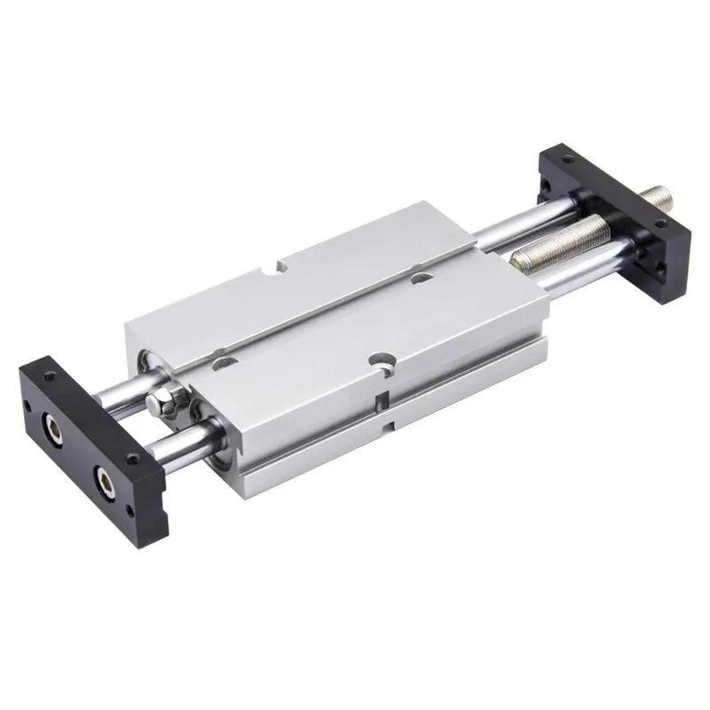 TNJ Cilindro de carrera ajustable Pneumatico Doble eje Doble varilla TNJ10/16/20/25/32 mm Diámetro 20/30/40/50/75/100 mm Carrera. - imagen 4