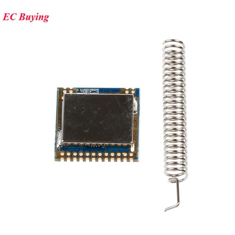 10 uds/1 unidad Mini módulo transceptor inalámbrico remoto SI4463 433Mhz con antena de resorte de larga distancia 2000M 1,8-3,6 V XL4463-SMT - imagen 3