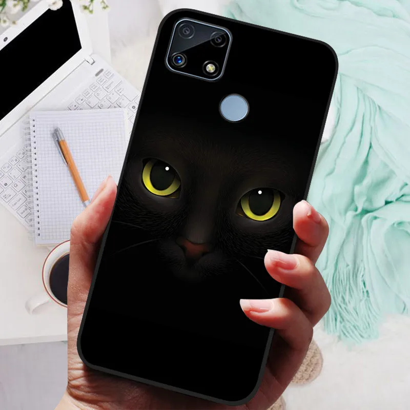 Funda de silicona TPU suave para teléfono móvil, carcasa a prueba de golpes para Realme, OPPO, Realme, C25, C25s, RMX3195, C, 25S - imagen 5