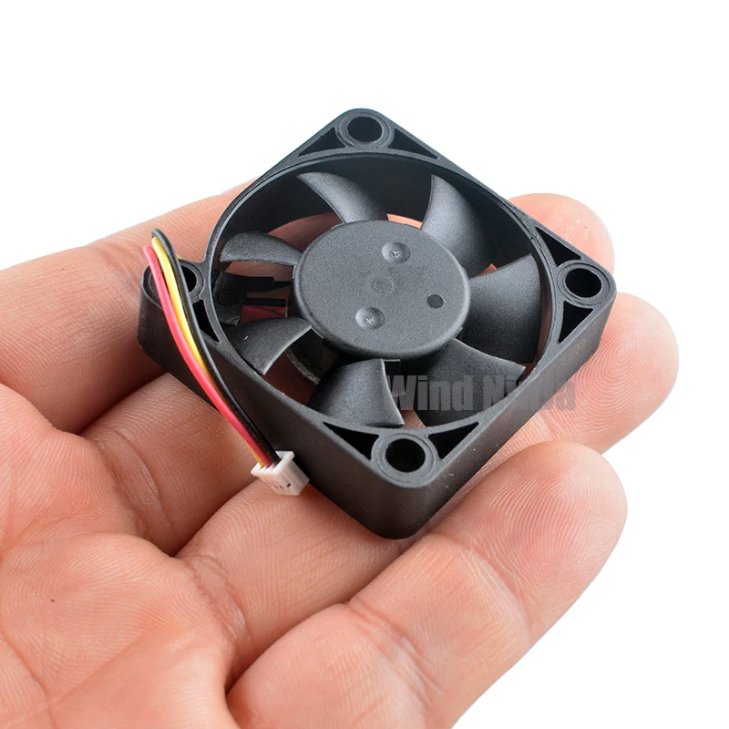 Ventilador de refrigeración silencioso con rodamientos de bolas duales para chasis, fuente de alimentación de CPU, 4cm, 40mm, 40x40x10mm, DC12V, 0.08A, AD0412LB-G73 - imagen 5