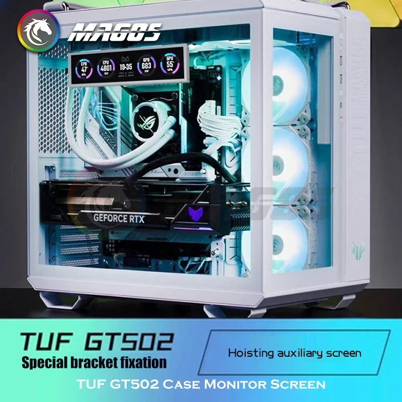 Funda TUF GT502 para pantalla de Monitor, Panel de solución, tamaño/temas personalizados, AIDA64, Gamer, IPS secundario, ampliar Dsiplay - imagen 5