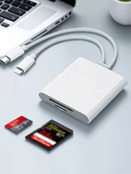 Lector de Tarjetas SD/TF USB-C para iPhone y iPad